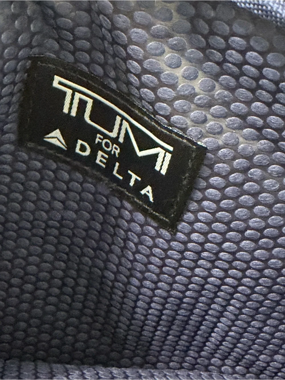 TUMI for Delta Gray Ballistic Tech Cord Pouch Organizer Cosmetic Case